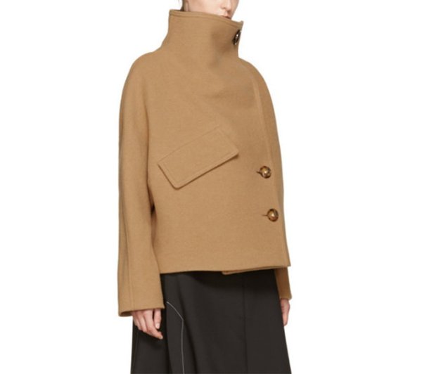 画像1: Women's  woolen short coat  Jacket ウールショートコート ジャケット ブルゾン　 (1)