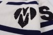 画像5: Women's  V-neck single-breasted striped sequined letter knit cardigan sweater    Vネックボーダー＆スパンコールロゴ長袖カーディガン セータープルオーバー　 (5)