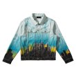 画像3:   Men's dragon hand-painted direct spray gjacket 　男女兼用ユニセックドラゴンスプレーデニムGジャケット　ジャンバー　ブルゾン　 (3)