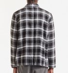 画像6: men'sZip-up check shirt blouson　ユニセッ クス男女兼用 ダブルジップアップチェックシャツ　ブルゾン (6)