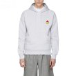 画像2: men's  smile round neck hoodie trainer hoodie sweatshirt  　ユニセッ クス男女兼用スマイル刺繍スウェットフーディーパーカートレーナー　 (2)