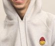 画像8: men's  smile round neck hoodie trainer hoodie sweatshirt  　ユニセッ クス男女兼用スマイル刺繍スウェットフーディーパーカートレーナー　 (8)