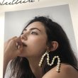 画像11: retro baroque pearls letters gold-plated Handmade Earring Earring Necklace 　選べるパールアルファベットロゴ ピアス イヤリング  ネクッレスペンダントヘッド に  (11)