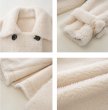 画像4: Women's soft wool Sheepsiad velvet long coat ソフトウールシープシアドロングコート (4)