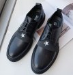 画像2: Men's round head men's British business dress shoesレースアップレザー スター星付きラウンドヘッドシューズ　スリッポン　スニーカー (2)