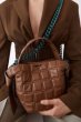 画像4: Woman’s bow bucket bag tied square rhombic bag shoulder Messenger bag handbag  スクエアレザー チェーンショルダーストラップボウキルティングバック メッセンジャーバッグ　ハンドバック (4)