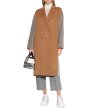 画像3: women'sCamel color matching wedge long double-sided coat キャメルカラーマッチングウェッジロングコートダブルブレスト (3)