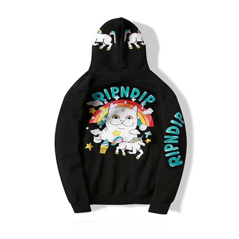 画像1: Unisex Men's  unicorn  sweater hooded pullover jacket Hoodie Parker sweatshirt  ユニセックス 男女兼用 ユニコーンスウェットフーディーパーカー トレーナー　 (1)