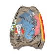 画像4: Unisex Men's paragraph graffiti hand-painted bird  sweater  pullover jacket ユニセックス 男女兼用 バードペイントスウェット トレーナー　 (4)