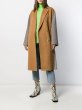画像9: women'sCamel color matching wedge long double-sided coat キャメルカラーマッチングウェッジロングコートダブルブレスト (9)