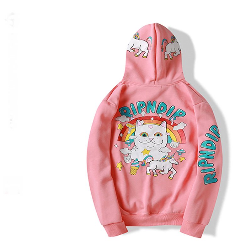 画像2: Unisex Men's  unicorn  sweater hooded pullover jacket Hoodie Parker sweatshirt  ユニセックス 男女兼用 ユニコーンスウェットフーディーパーカー トレーナー　 (2)