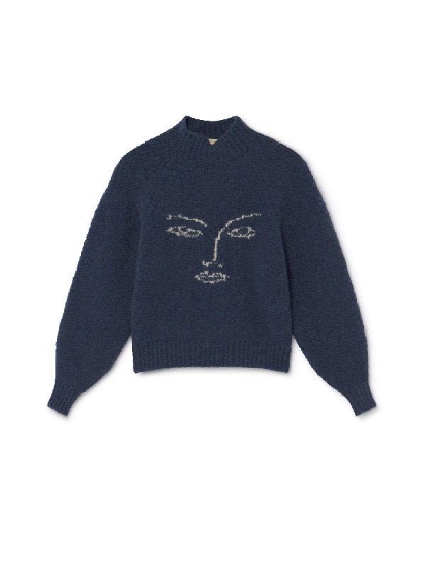 画像4: Women's  face line sweater pullover  ウールフェイスラインセーター  プルオーバー　 (4)