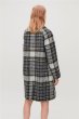 画像4: women's  Elegant retro plaid alpaca fleece coat jacket long coat  チェック柄アルパカフリースコートウールコート (4)