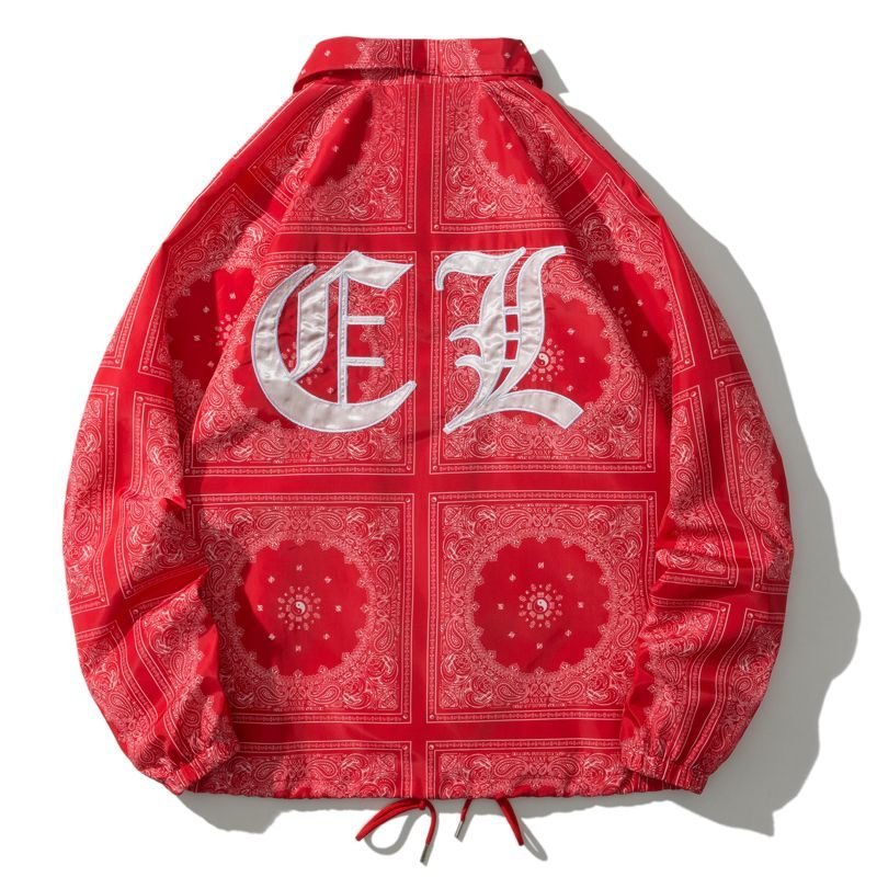 画像3: men's Paisley zip-up jacket blouson　ユニセッ クス男女兼用 ペイズリー柄ジップアップジャケットブルゾン (3)