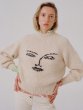 画像5: Women's  face line sweater pullover  ウールフェイスラインセーター  プルオーバー　 (5)