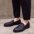 画像3: Men's Loafers with star studs, slip-ons business dress shoes loafers  スター星スタッズ付きローファー スリッポンシューズ　 (3)