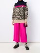 画像2: Women's  high collar classic leopard contrast color stitching knit 豹柄レオパードハイネック長袖セーター プルオーバー　 (2)