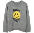 画像5: Women's loose smiley graffiti sweater スマイリー スマイル付き長袖セーター プルオーバー　 (5)