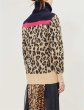 画像5: Women's  high collar classic leopard contrast color stitching knit 豹柄レオパードハイネック長袖セーター プルオーバー　 (5)