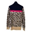 画像7: Women's  high collar classic leopard contrast color stitching knit 豹柄レオパードハイネック長袖セーター プルオーバー　 (7)