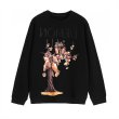 画像1: Unisex tree print plus velvet long-sleeved sweater  sweatshirt  ユニセックス 男女兼用  ツリープリントスウェット トレーナー　 (1)
