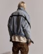 画像6: men's  washing denim men's loose denim jacketj blouson　ユニセッ クス男女兼用ライン入りウォッシュデニム デニムGジャン　ジャケットブルゾン (6)