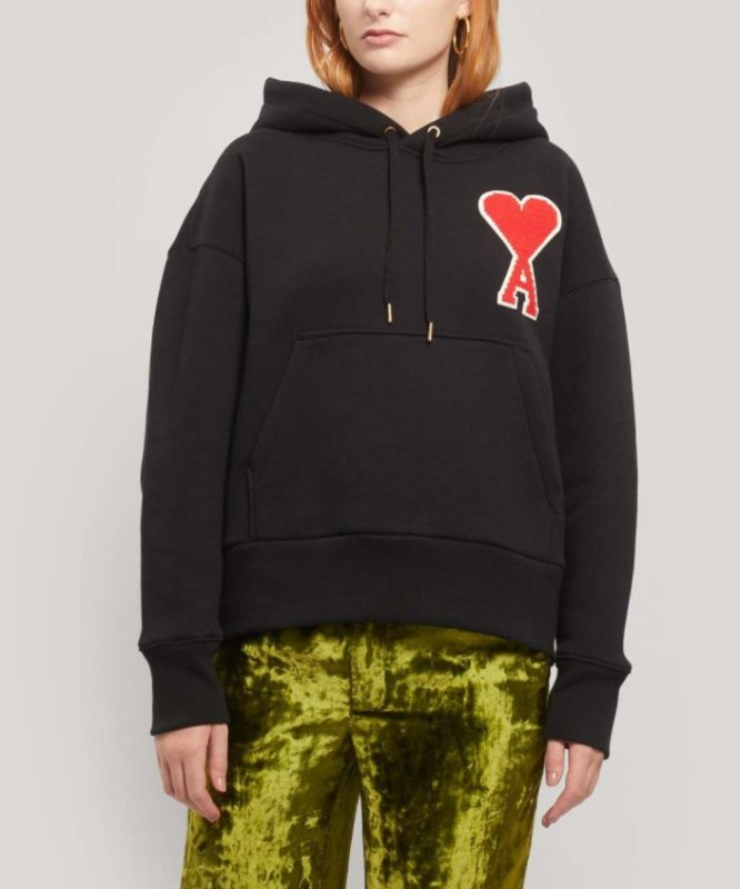 画像6: Unisex Men's simple plus fleece shirt embroidery big love classic hooded sweater  Parker ユニセックス 男女兼用  ハートエンブレム付きスウェットフーディーパーカー トレーナー  (6)