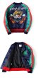 画像4: men's Yokosuka Tiger Flower Embroidery Baseball Jacket blouson　ユニセッ クス男女兼用タイガー＆フラワー刺繍スカジャン スタジャン ジャケット (4)