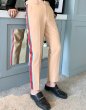 画像4:  Men's side webbing straight slim casual pants  trousers メンズサイドステッチラインパンツ カジュアルパンツ  (4)