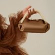 画像11: Woman’s Silk Cloth Pearl Woven Dumpling Bags Handbag Shoulder Messenger Bag　シルクパールハンドバッグ ショルダーメッセンジャーバッグ トートバック (11)