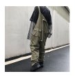 画像6:  Men's overalls lovers loose straight pocket casual trousers jumpsuit   メンズオーバーオールルーズストレートポケットジャンプスーツパンツ  (6)