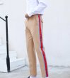 画像2:  Men's side webbing straight slim casual pants  trousers メンズサイドステッチラインパンツ カジュアルパンツ  (2)