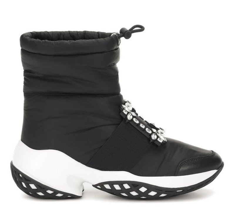 画像5:  women's  square buckle rhinestone wild short boots down leisure snow boots スクエアバックルラインストーンワイルドショートブーツ ダウンレジャースノーブーツ (5)