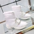 画像8:  women's  square buckle rhinestone wild short boots down leisure snow boots スクエアバックルラインストーンワイルドショートブーツ　ダウンレジャースノーブーツ (8)