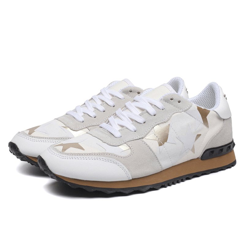 画像3:  Men's Lace-up low-cut  camouflage leather casual sports shoes sneakers     シンプルレースアップ迷彩カモフラージュスニーカー カジュアル シューズ  (3)