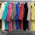 画像8: Women's Oversize Teddy Bear Fur Coat テディベア オーバーサイズ リアルシープファーコート 2つボタン (8)