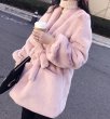 画像4: Women's Mink velvet imitation fur coat フェイクミンクファーミドル丈コート (4)