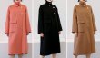 画像8: Women's Double-sided wool mid-length stand-up Coat スタンドアップカラーダブルブレストルーズコート (8)