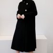 画像2: Women's Double-sided wool mid-length stand-up Coat スタンドアップカラーダブルブレストルーズコート (2)