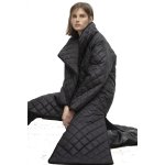画像7: Women's quilted side slitLlong Coat    キルティング薄手ダウンロングコート (7)