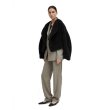画像2: Women's  faux fur buttonless short lapel plush coat 　ベラックフェイクファーボタンレスショートラペルコート　ジャケット (2)