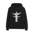 画像3:  men's  men and women round neck thug life Hoodie Parkersweatshirt sweater ユニセックス男女兼用 キリストプリントフーディーパーカースウェット　トレーナー (3)