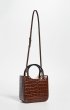 画像11: Woman’s Acrylic portable retro crocodile pattern bag Bucket Bags クロコダイルパターンレザーバケッバッグ トート ショルダークロスボディーバッグ  (11)