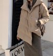 画像4: Women's irregular white duck down jacket coat 　イレギュラー変形ダウンコート　ジャケット (4)