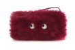 画像6: Woman’s  fur Handle Zipper eyeball Clutch Bag Mobile Phone Bag  アイボール付きファークラッチトート バッグ  (6)