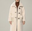 画像7: Women's sheep shearling Sheepsiad long duffel coat ソフトウールシープシアドロングコダッフコート (7)