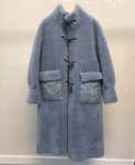 画像4: Women's sheep shearling Sheepsiad long duffel coat ソフトウールシープシアドロングコダッフコート (4)
