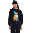 画像2: Women's  round neck Simpson print plus velvet sweater  pullover ラウンドネックシンプソンプリントプラスベルベットスウェット トレーナーセーター プルオーバー　 (2)