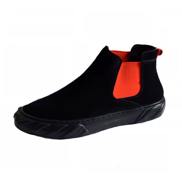 画像1: Men's high-cut Side Gore Short Boots sneakers　メンズサイドゴアハイカットスニーカーブーツ  　 (1)