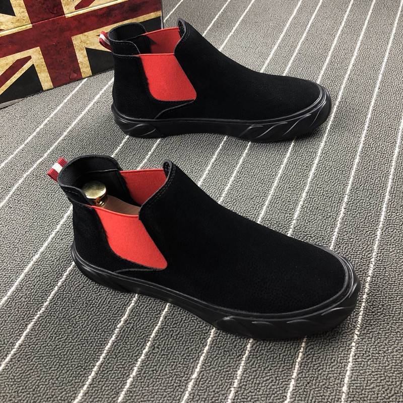 画像5: Men's high-cut Side Gore Short Boots sneakers メンズサイドゴアハイカットスニーカーブーツ    (5)